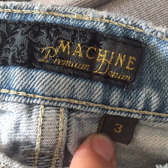 Machine Denim Distressed Shorts - Picture 3 of 3